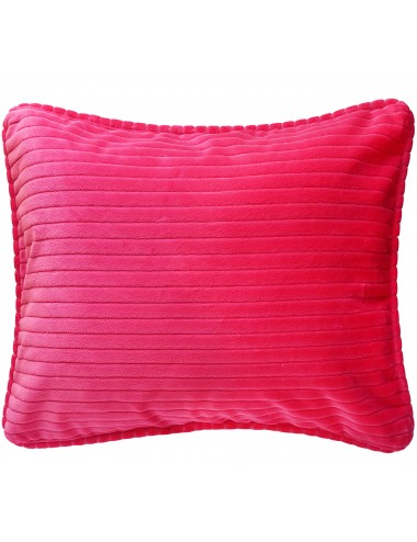 Coussin rose fluo en velours 50x40