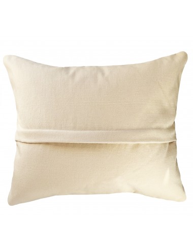 Coussin rectangulaire beige et noir 50x40