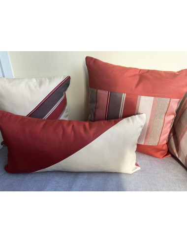 Coussin extérieur imperméable rouge 50x50