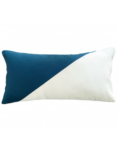 Coussin extérieur imperméable bleu canard 60x30